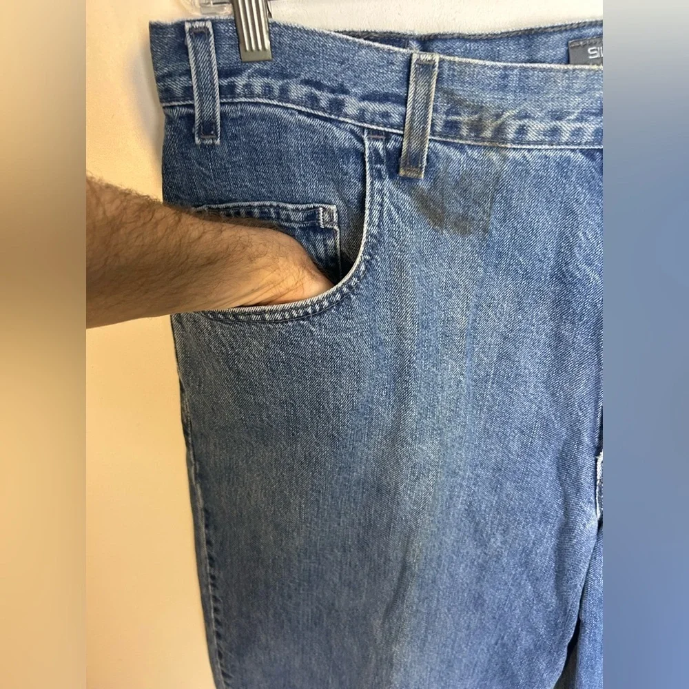 Vintage Levi’s Silver Tab‎ Baggy Fit Size 38X34 Classic Blue Men Jeans Outdoor